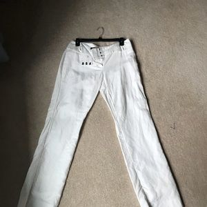 White Linen Dress Pants